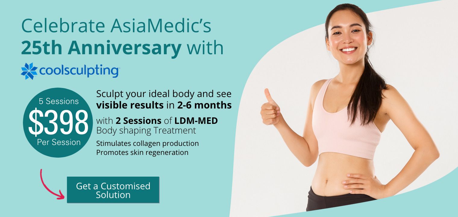 Celebration AsiaMedic 25th Years with Astique Fat Freeze Coolsculpting month