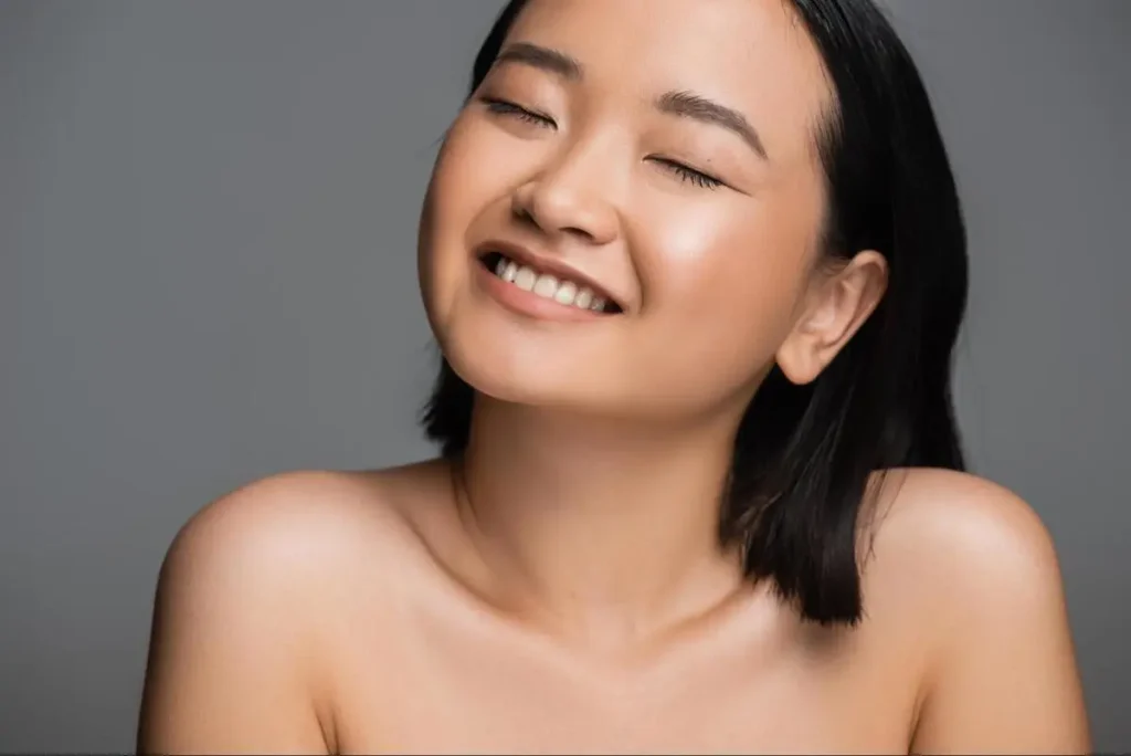 XERF Treatment Gradual Skin Improvement Asian woman with firmer, refreshed skin following XERF radiofrequency treatment in Singapore